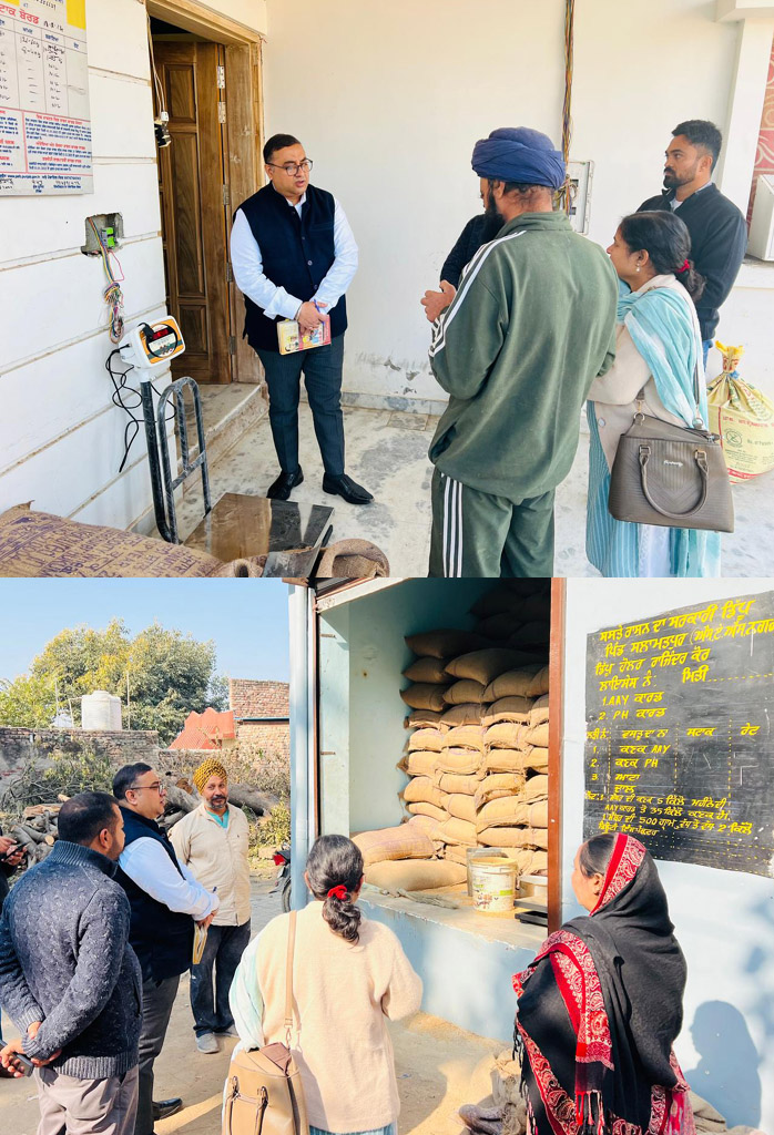 पंजाब राज्य खाद्य आयोग के सदस्य ने एसएएस नगर में राशन डिपो का औचक निरीक्षण किया